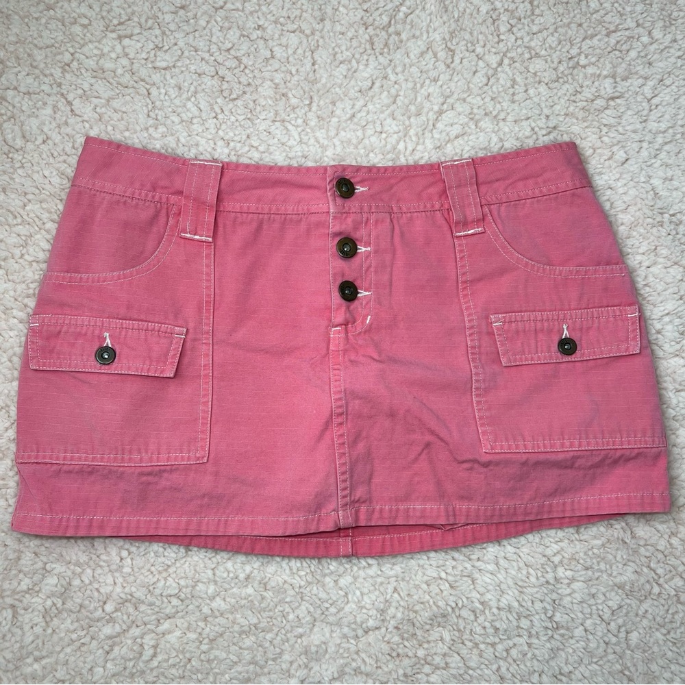 Pink mini skirt